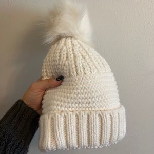 White beanie